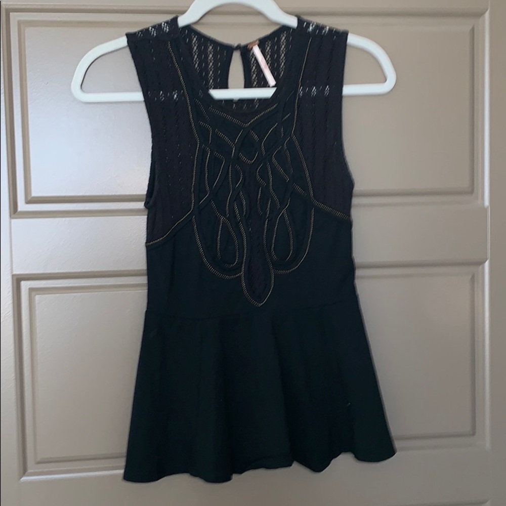 Free People peplum top